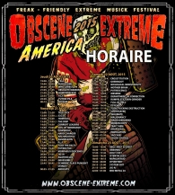 OBSCENE EXTREME AMERICA 2015 - HORAIRE!!!
