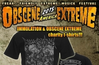 IMMOLATION & OBSCENE EXTREME charity t-shirts!!!