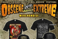 OBSCENE EXTREME 2015 America merchandise!!!